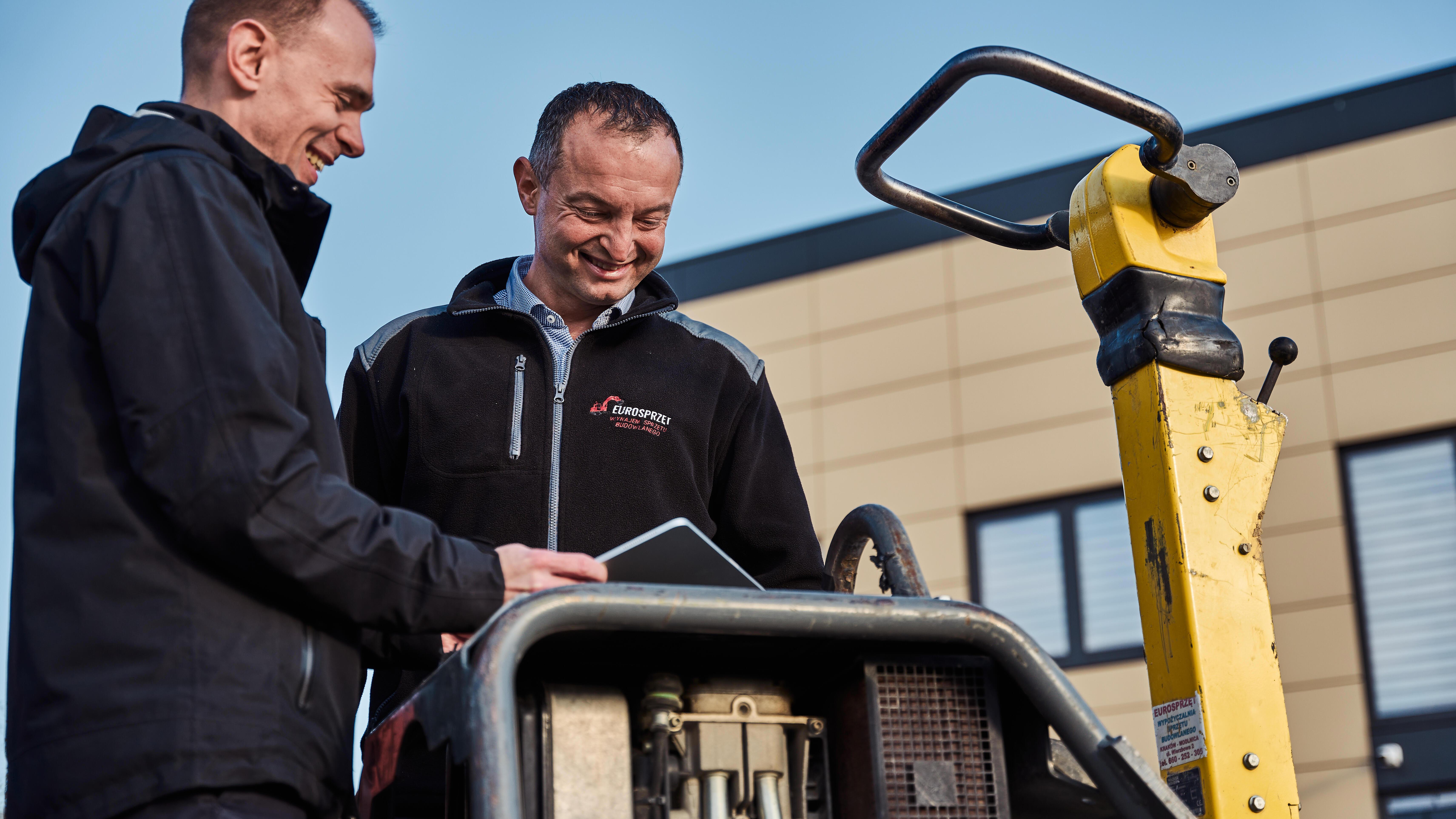 Two men in conversation