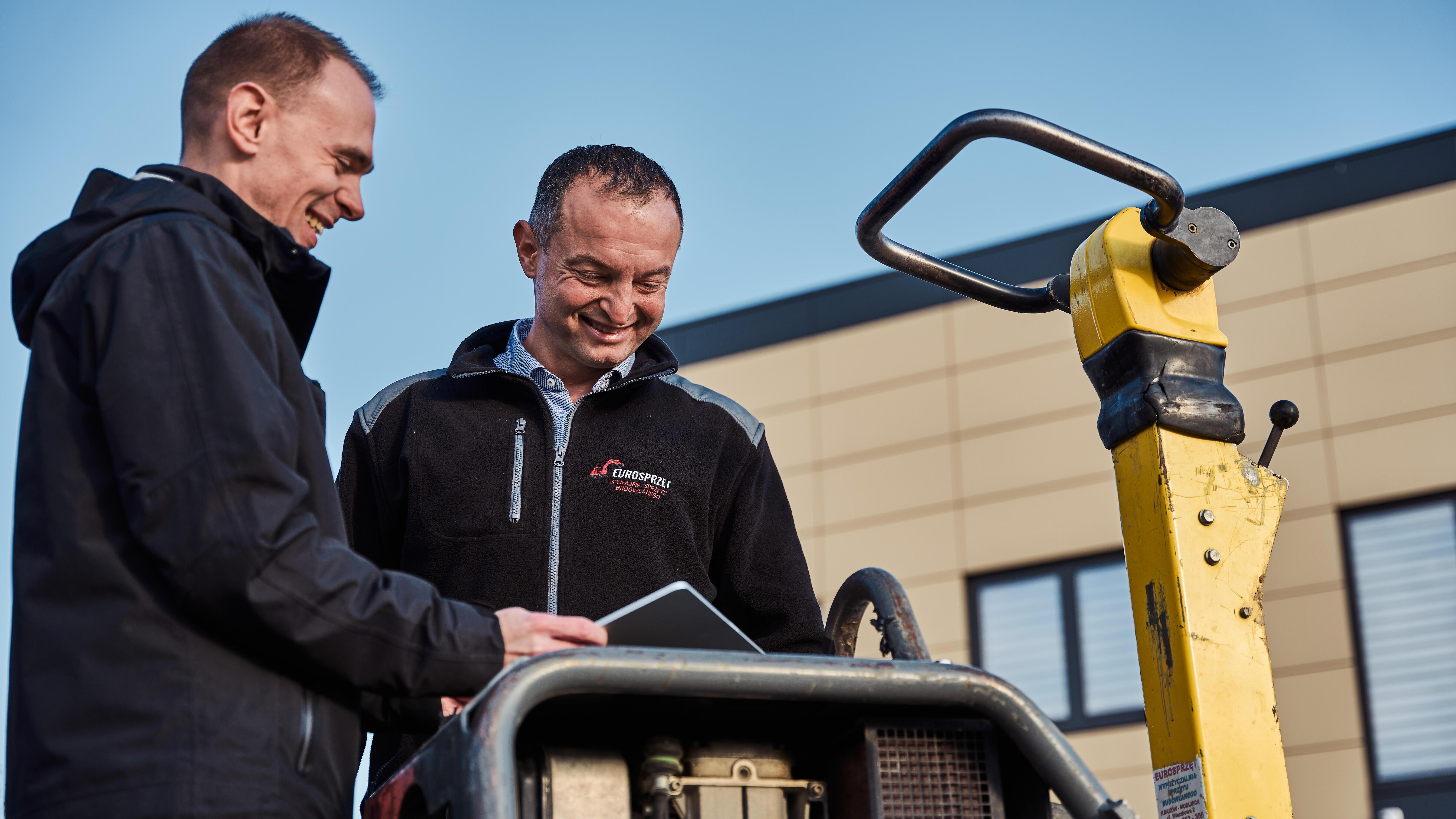 Two men in conversation